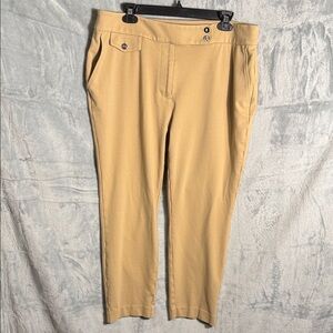 Lauren Ralph Lauren pants women’s size 1X Tan black label‎ plus size cropped